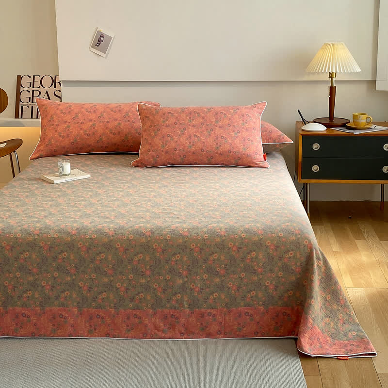 Vintage Floral Coverlet | 100% Organic Cotton | Twin/Full/Queen Options