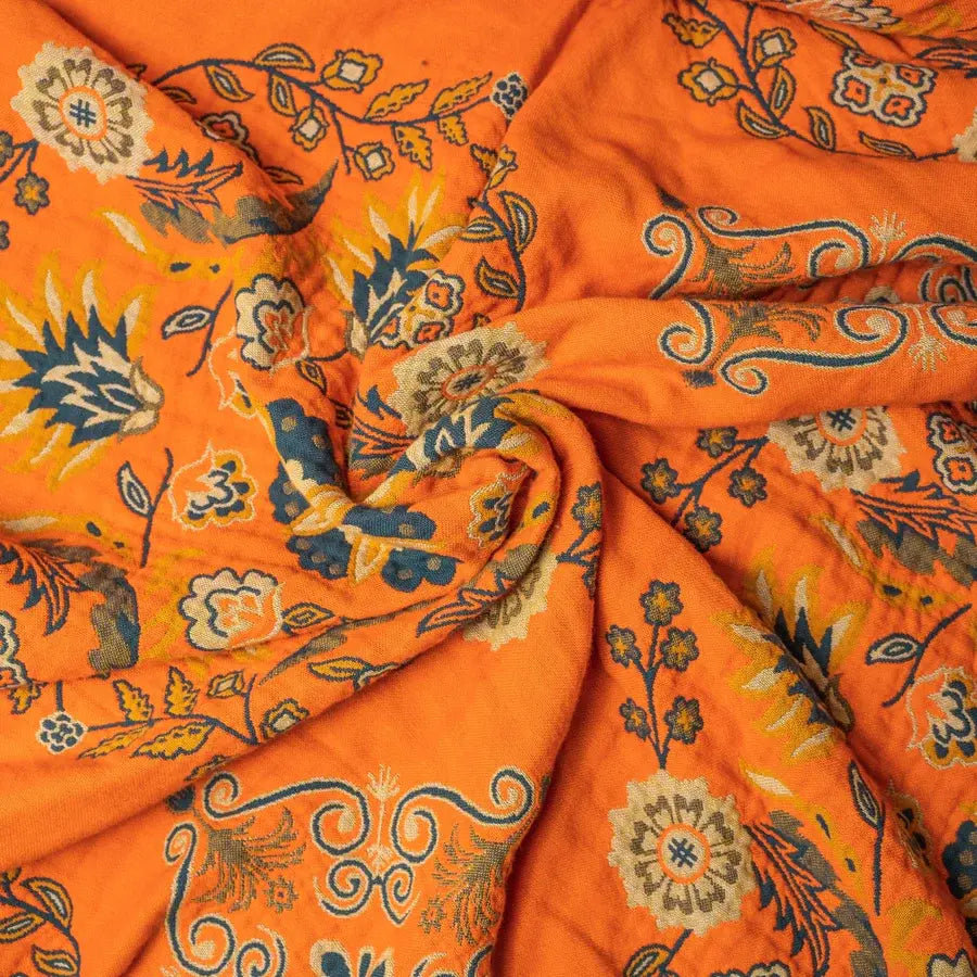 Boho Throw Blanket | 100% Cotton | Reversible Design