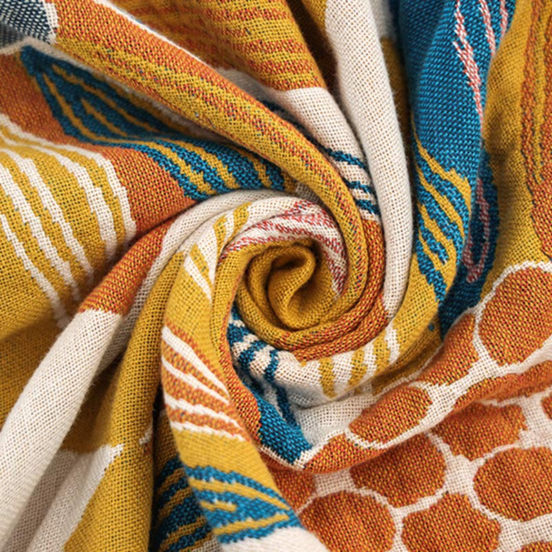 Cotton Quilt | Reversible Yellow Flower Print | Full/Queen Size