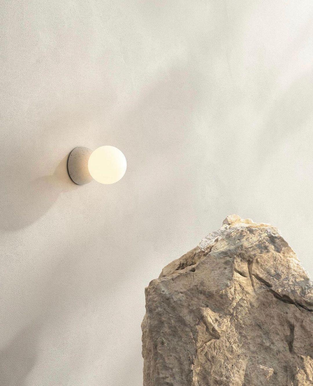 Origo Wall Lamp | Concrete & Opal Glass | Set of 2