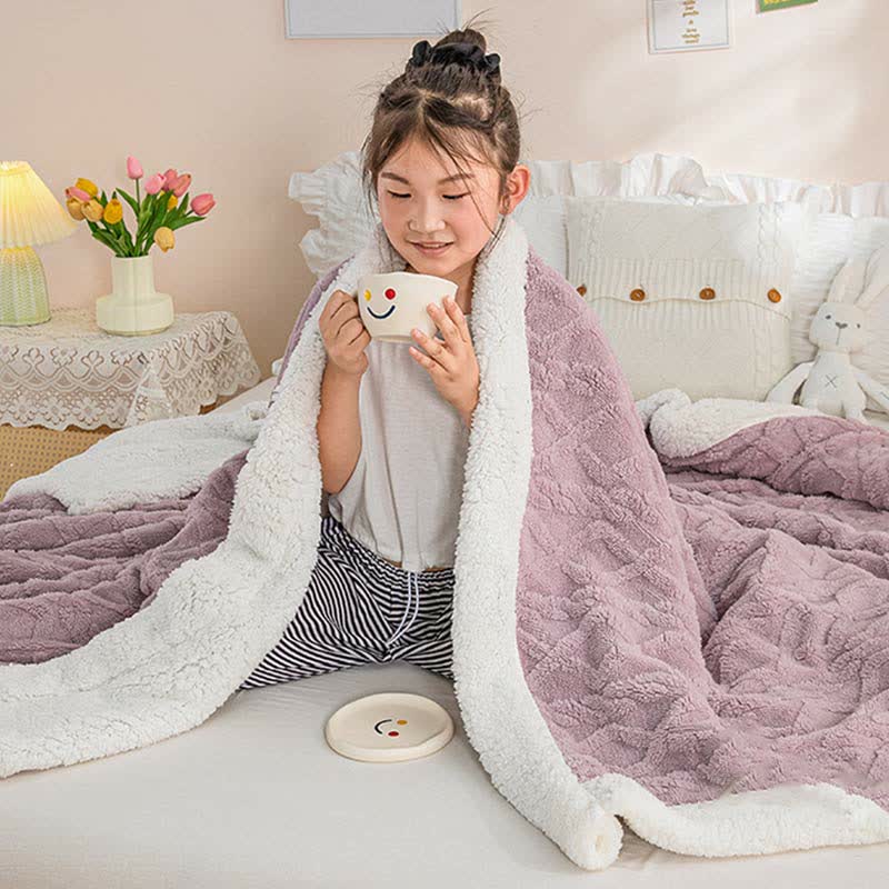 Reversible Throw Blanket | Soft Polyester | Lightweight Cozy Design