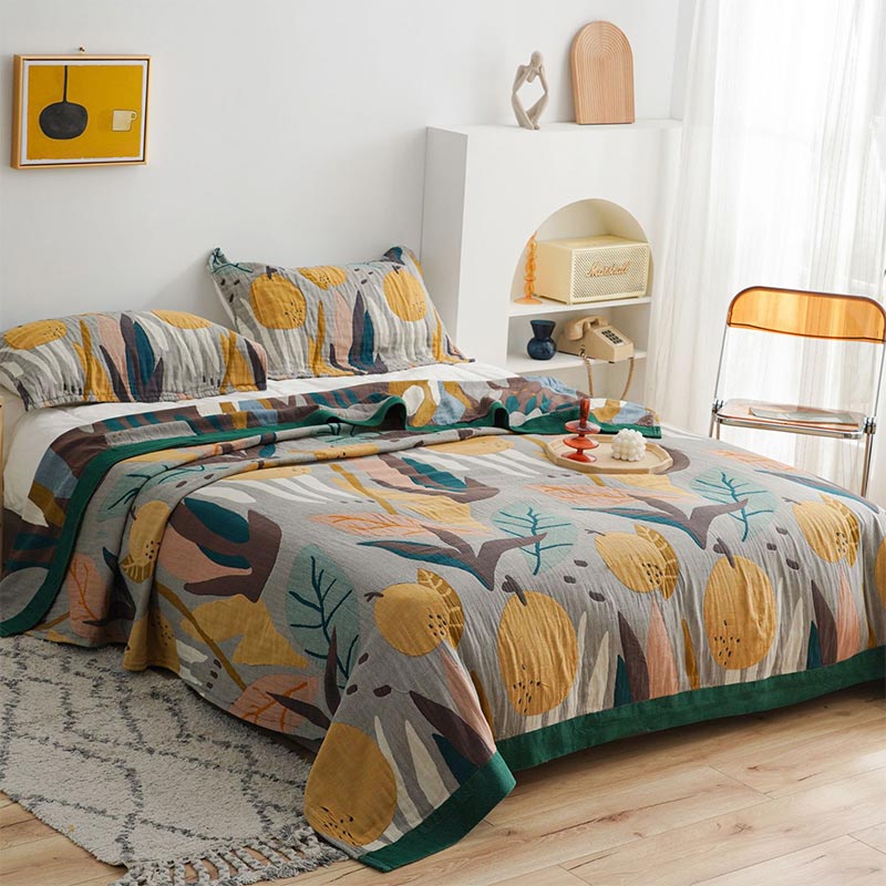 Reversible Cotton Quilt | Lightweight & Breathable | Full/King Size