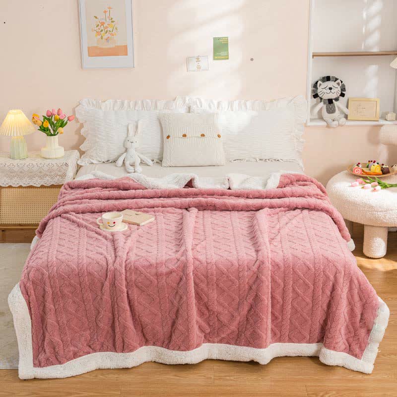 Reversible Throw Blanket | Soft Polyester | Lightweight Cozy Design