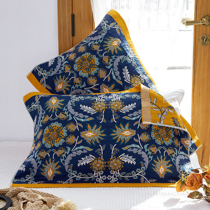 Cotton Pillow Towels | Breathable & Skin-Friendly | Set of 2