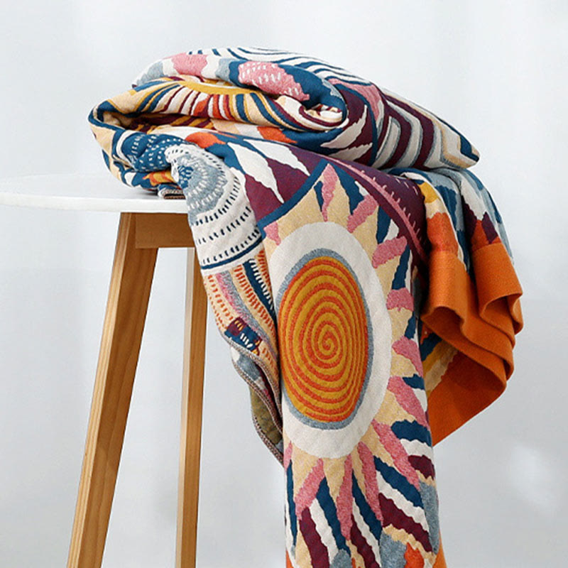 Nordic Throw Blanket | Reversible Cotton | Multiple Sizes