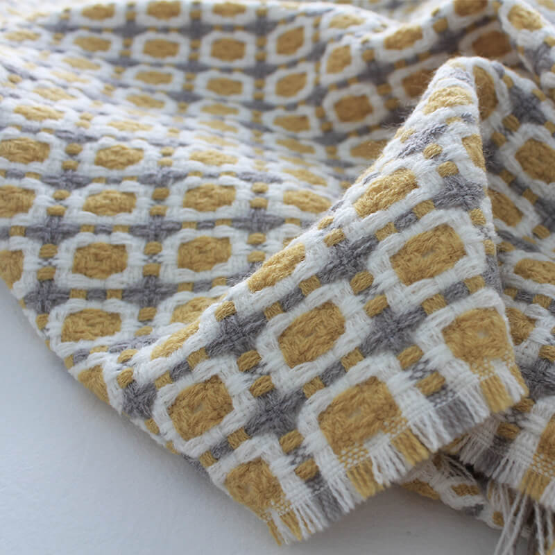 Sofa Blanket | Breathable Acrylic Fiber | Elegant Tassels