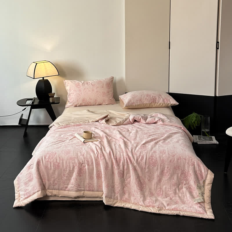Cotton Gauze Bedding Set | 100% Organic Cotton | 4-Piece Full/Queen