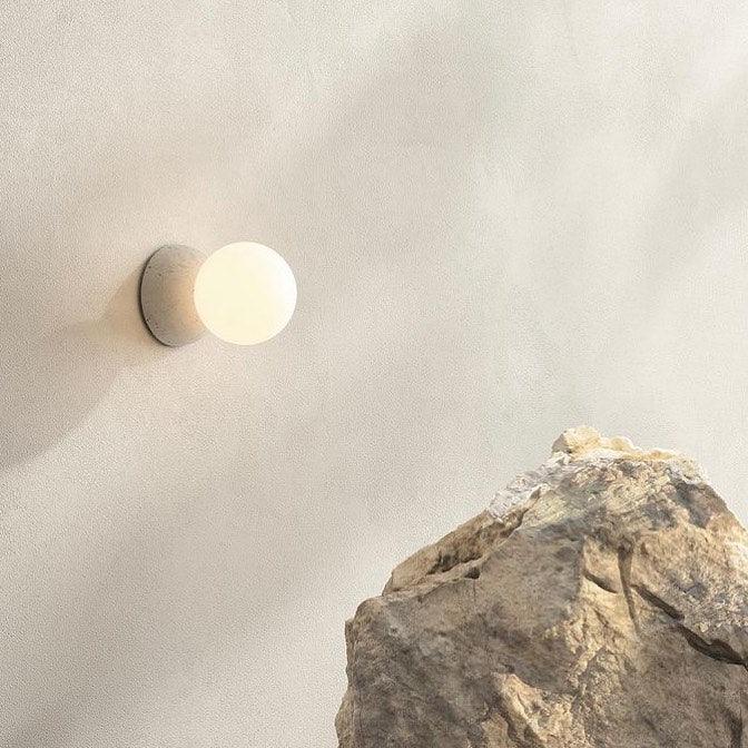 Origo Wall Lamp | Concrete & Opal Glass | Set of 2