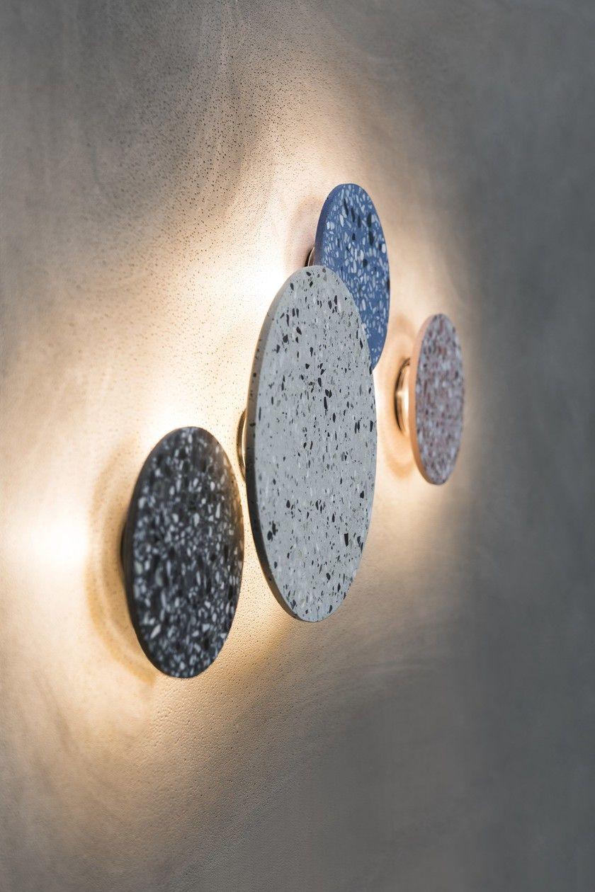Terrazzo Wall Lamp | Recycled Stone & Ceramic | 4 Colors Available