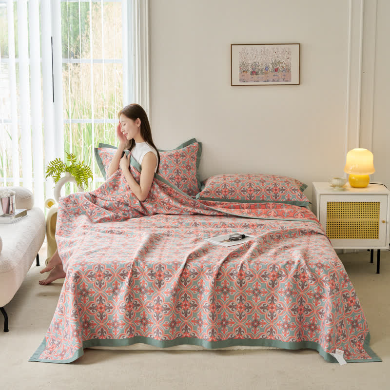 Cotton Gauze Quilt | 100% Organic Cotton | Reversible | Full/Queen/King Sizes