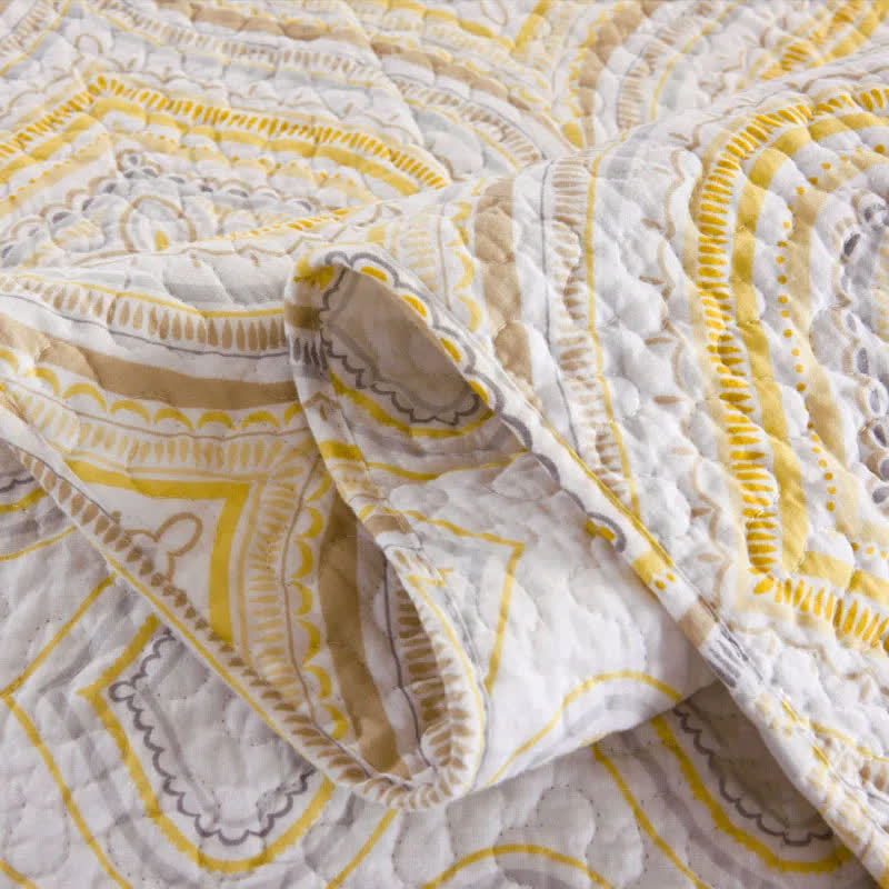 Vintage Summer Quilt | 100% Organic Cotton | Cal King Size