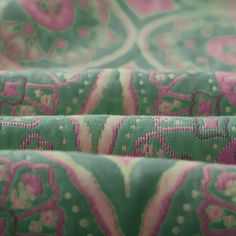 Boho Mandala Quilt | 100% Organic Cotton | Reversible Design, Full/Queen/King Sizes