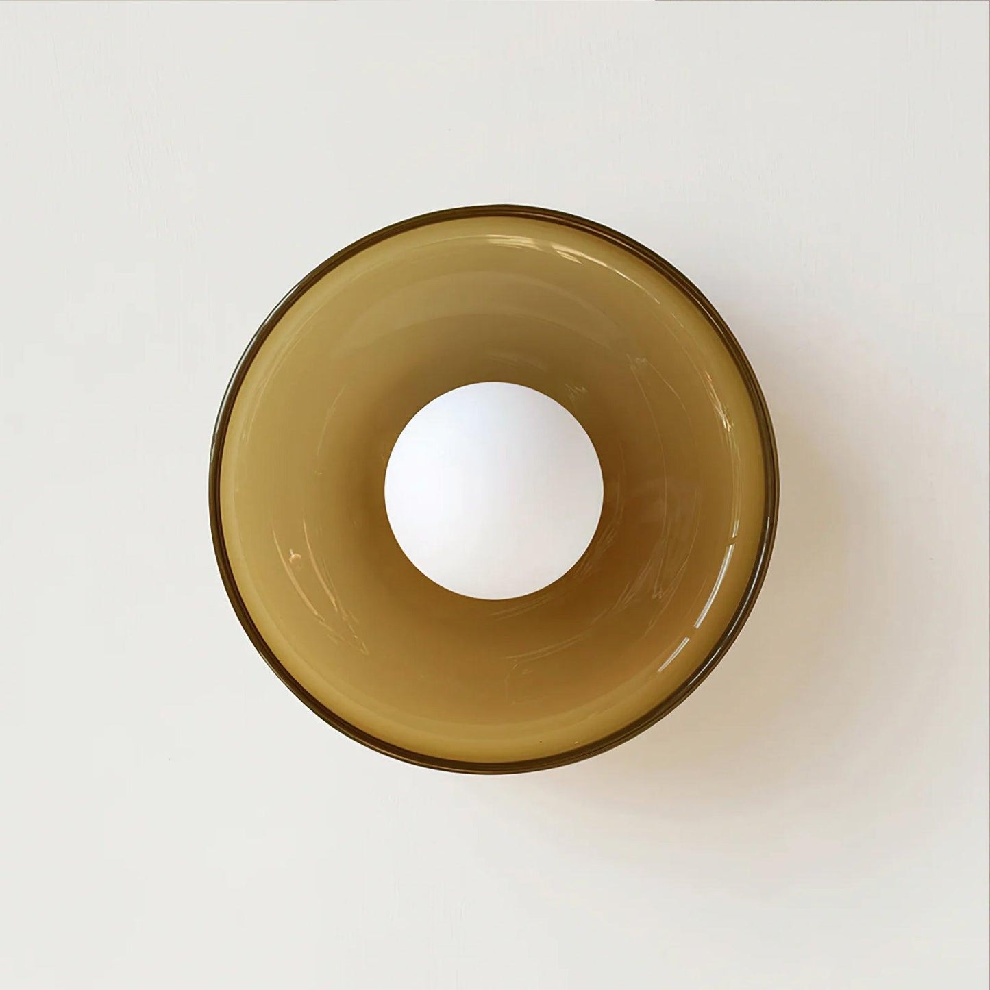 Gino Ceiling Lamp | Handcrafted Metal & Glass | 25cm Diameter