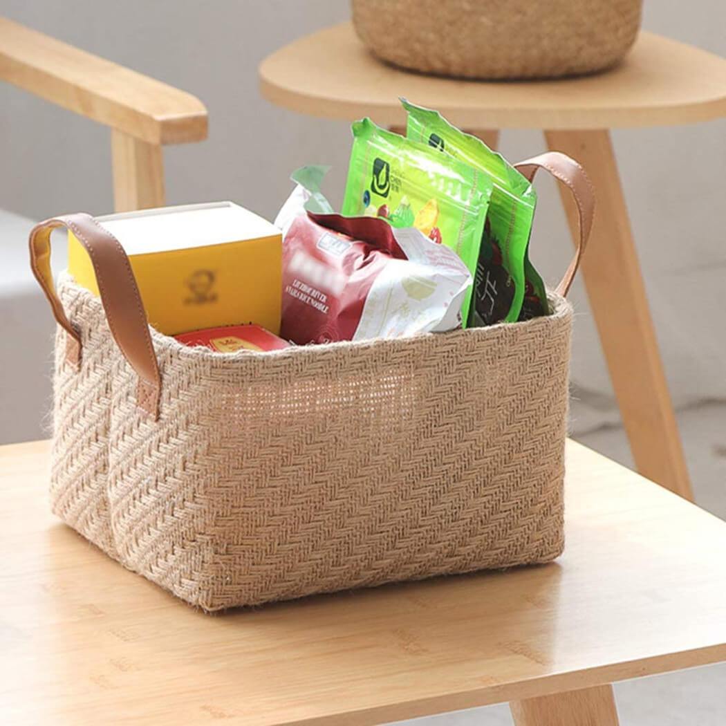 Jute Storage Baskets | Natural Beige | Set of 3