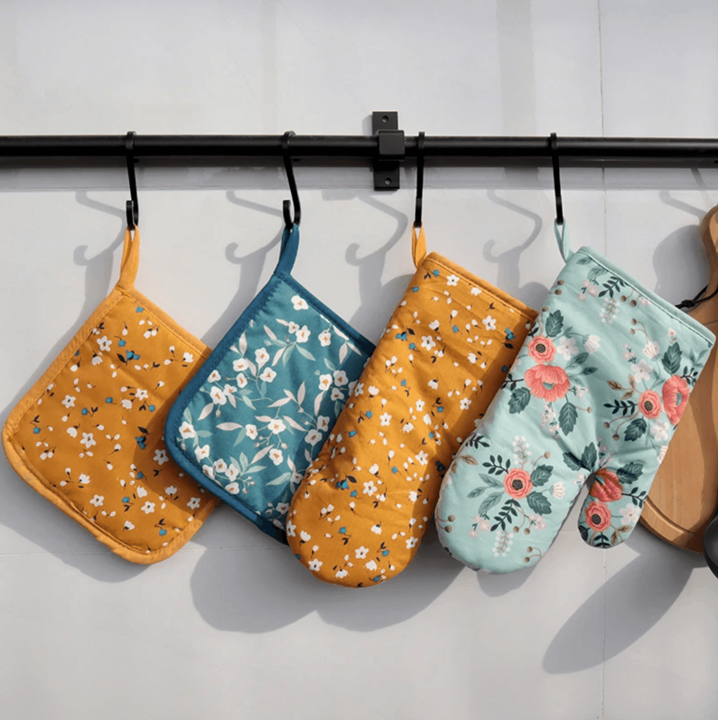 Kitchen Insulation Set | Cotton | 3-Piece, Floral