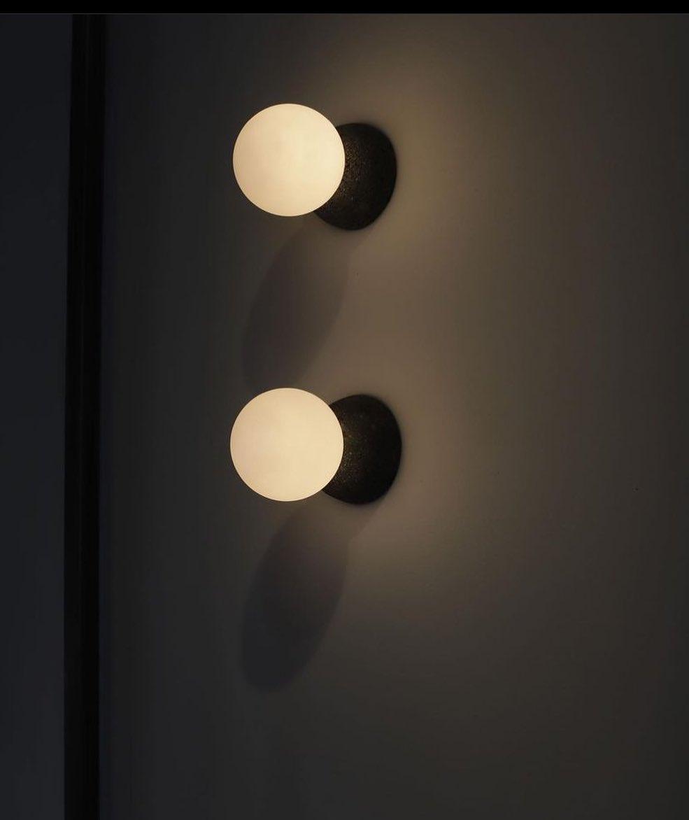 Origo Wall Lamp | Concrete & Opal Glass | Set of 2