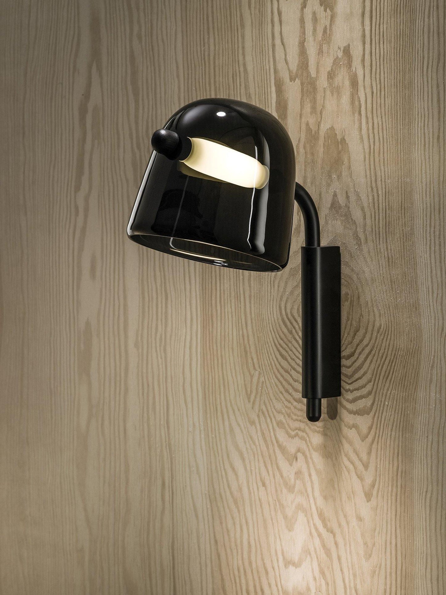 Penumbra Wall Light | Handblown Glass & Metal | Black or White