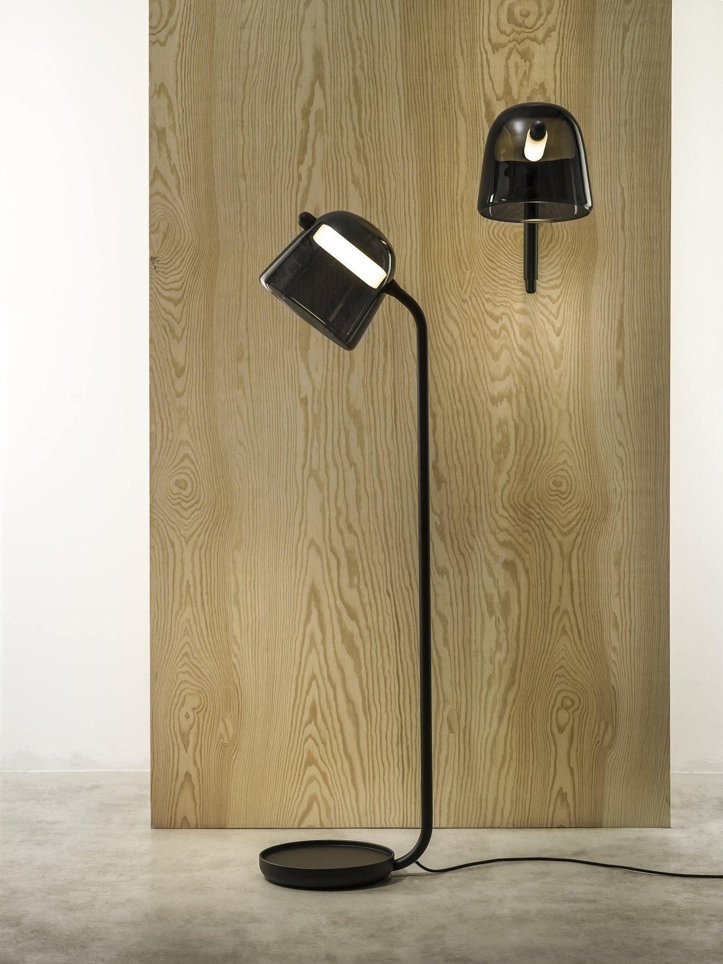 Penumbra Wall Light | Handblown Glass & Metal | Black or White