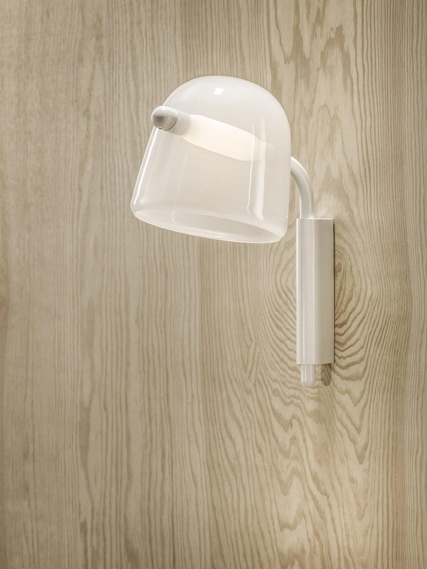 Penumbra Wall Light | Handblown Glass & Metal | Black or White