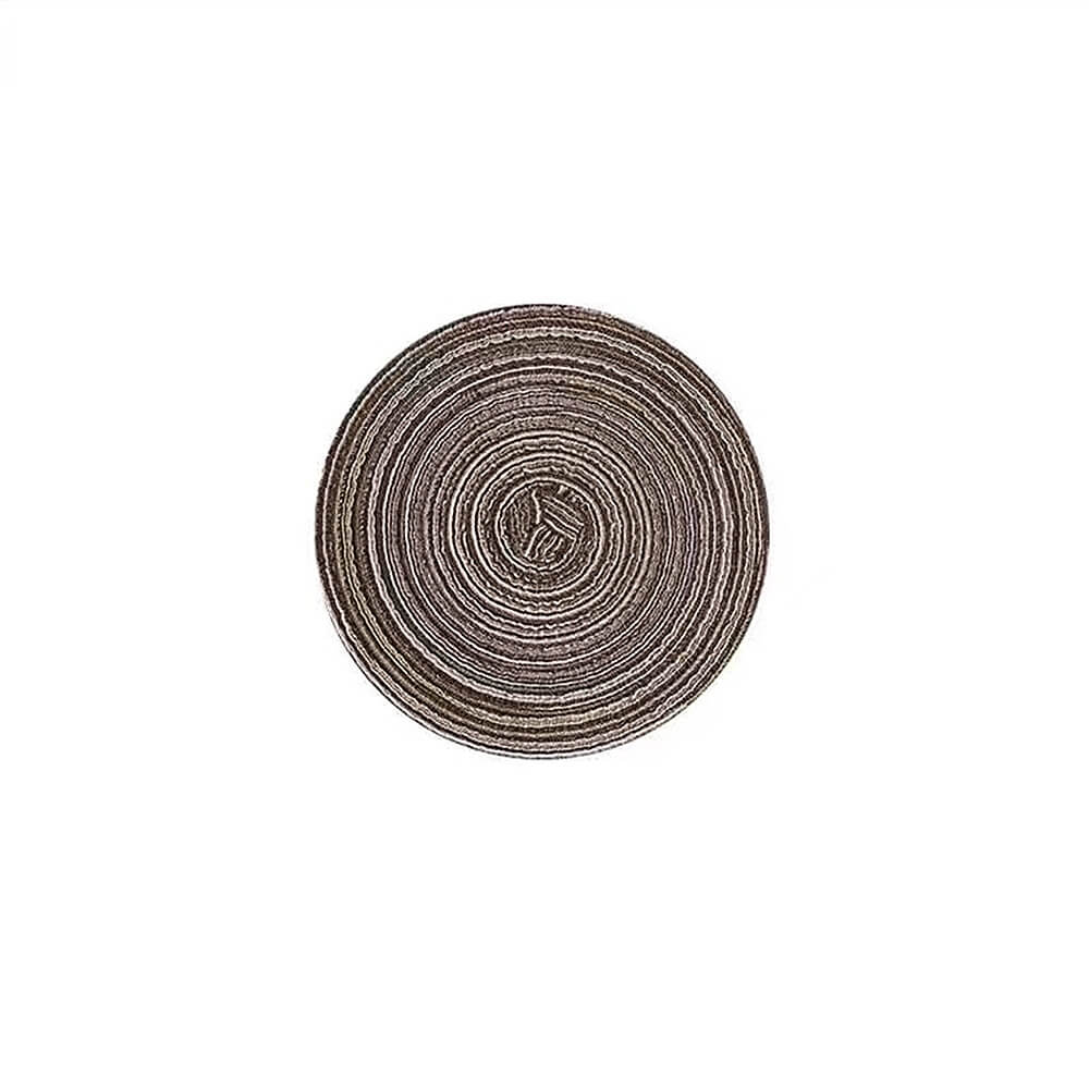 Round Ramie Place Mat Set | Eco-Friendly Cotton Blend | Set of 6