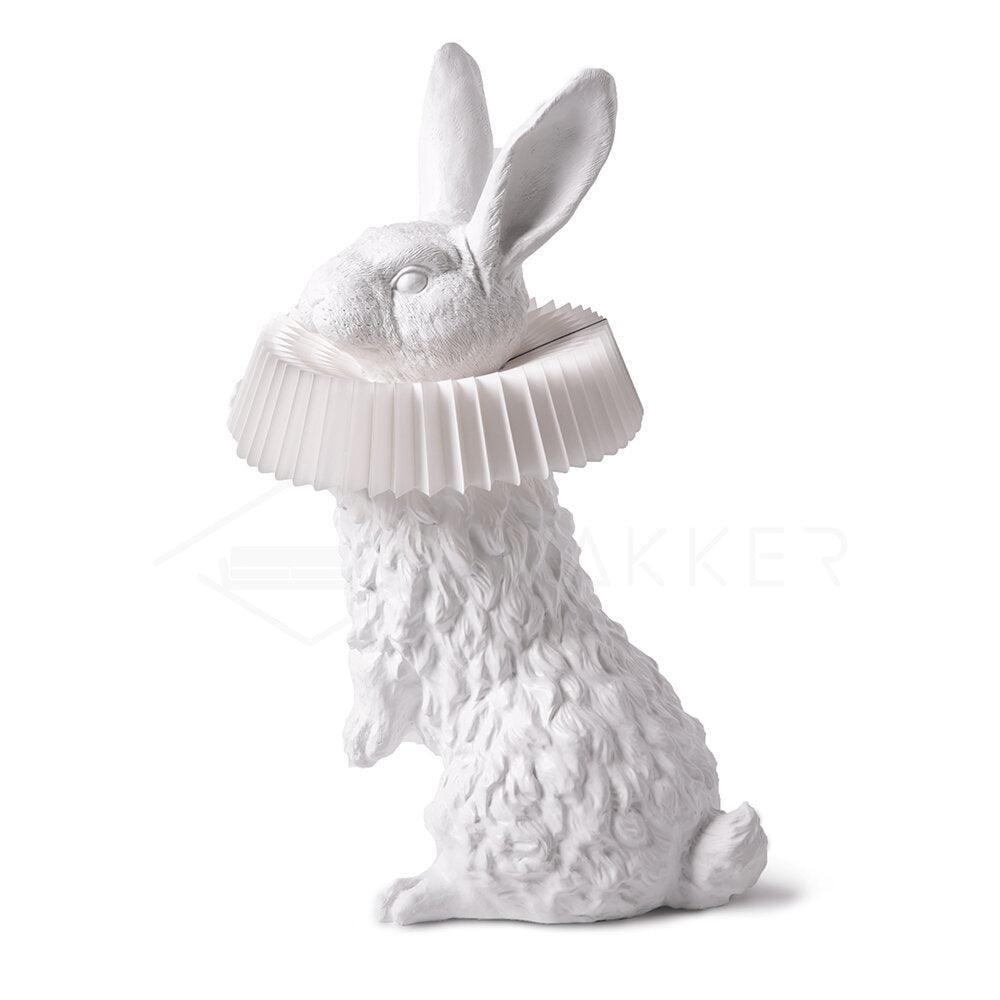 Rabbit Table Lamp | White Resin & Acrylic | Integrated LED