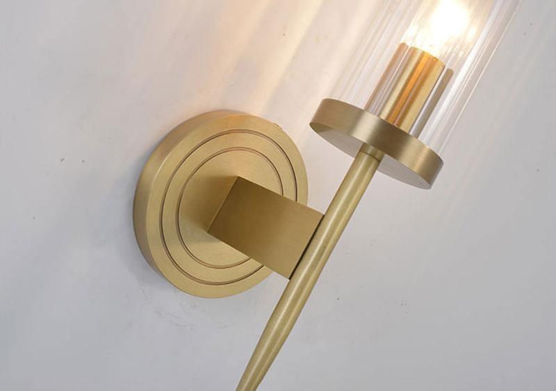 Alouette Wall Light | Copper & Glass | Brass Finish