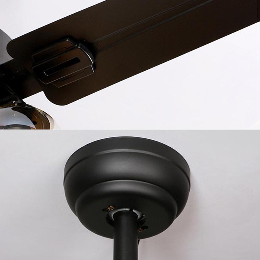 Ceiling Fan Light | Black Metal | 42/48/52 inch