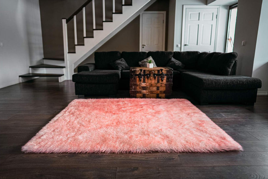 Extra Fluffy Rectangular Area Rug | Mellow Sheep Fur | 65-70 mm Pile Height