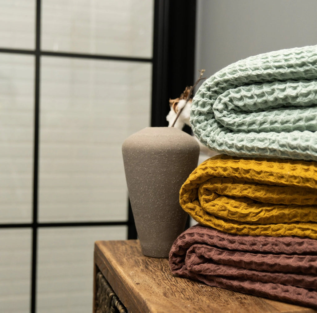 Duru Waffle Towel | Organic Turkish Cotton | Mint
