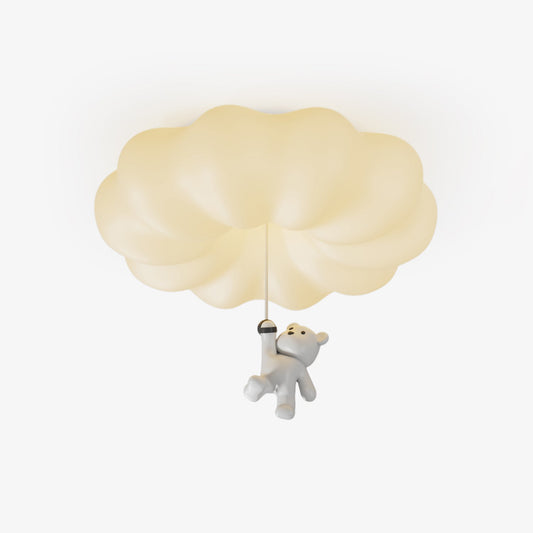 Cloud Bear Ceiling Light | Metal, PE, Resin | White