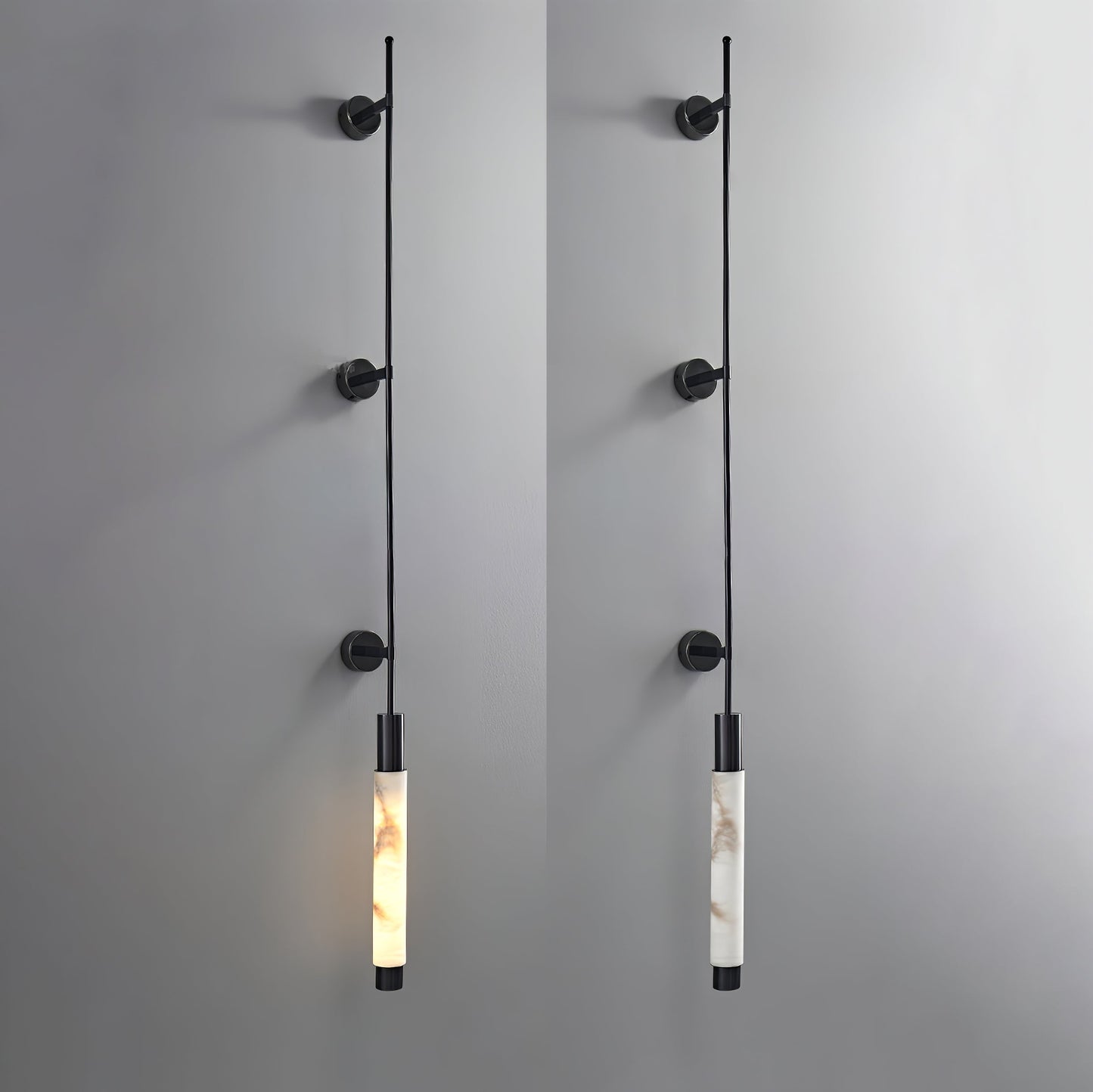 Alabaster Wall Sconce | Brass Finish | 3 Sizes Available
