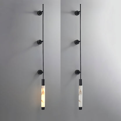 Alabaster Wall Sconce | Brass Finish | 3 Sizes Available