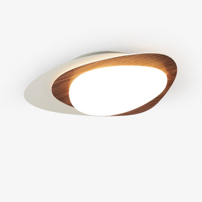 Stellar Orbit Ceiling Light | Walnut Hydrographic Finish | Integrated LED