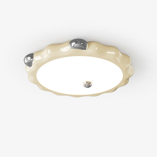 Cream Puff Ceiling Light | Metal & PVC | White