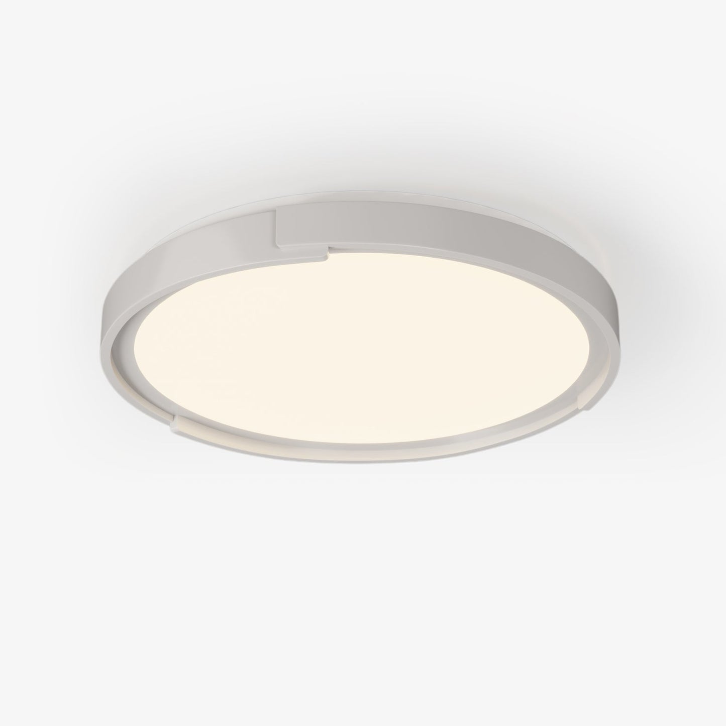Edge Minimalist Ceiling Light | Metal & PVC | Black or White