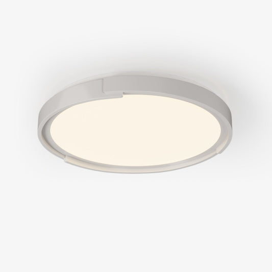 Edge Minimalist Ceiling Light | Metal & PVC | Black or White