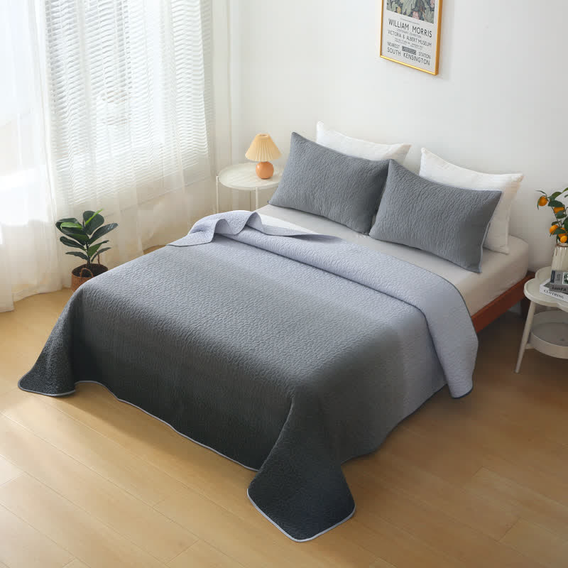 Pure Cotton Soft Quilt | Eco-Friendly Gray | Available in Full, Queen, King Sizes