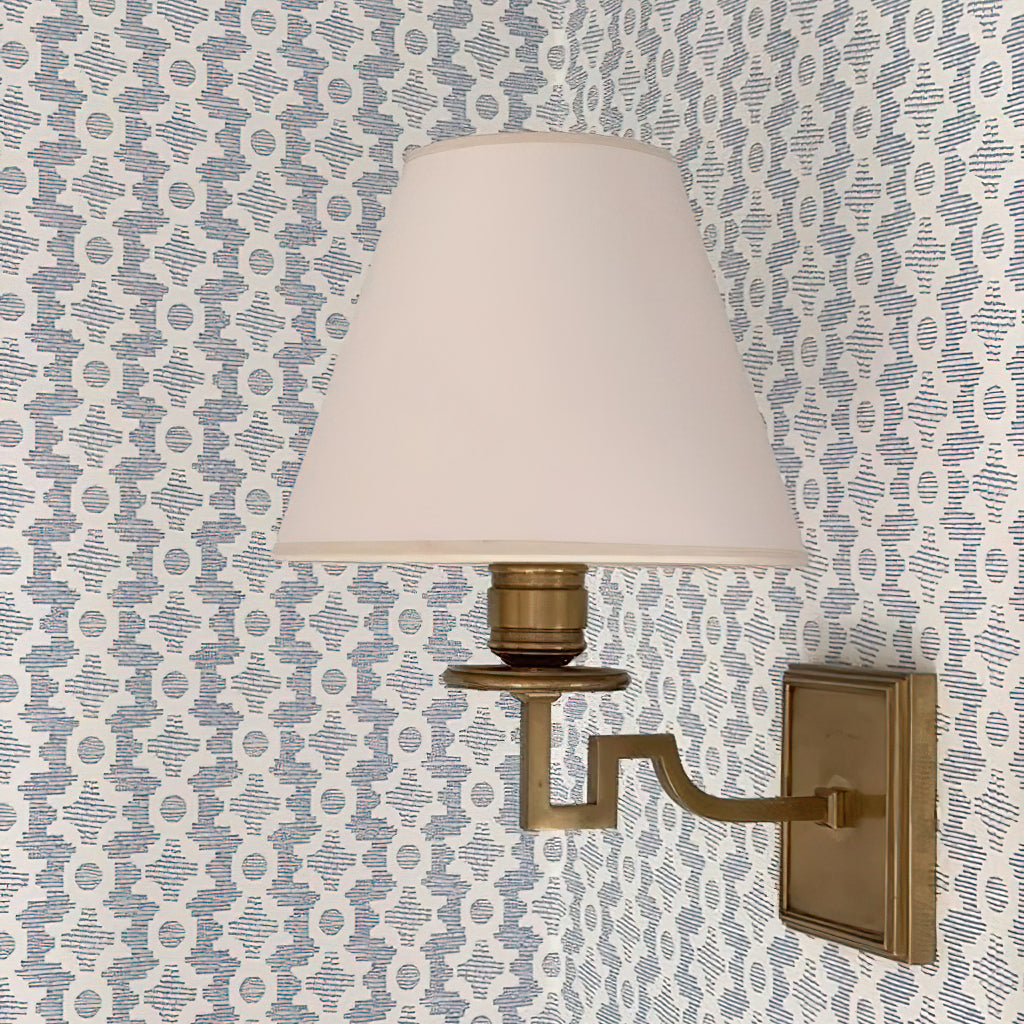 Dean Wall Light | Solid Brass & Fabric | Vintage-Inspired Design