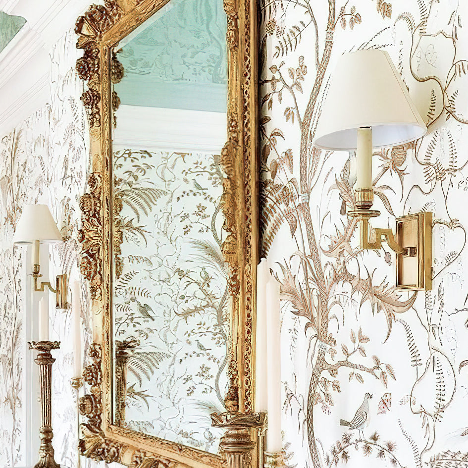 Dean Wall Light | Solid Brass & Fabric | Vintage-Inspired Design