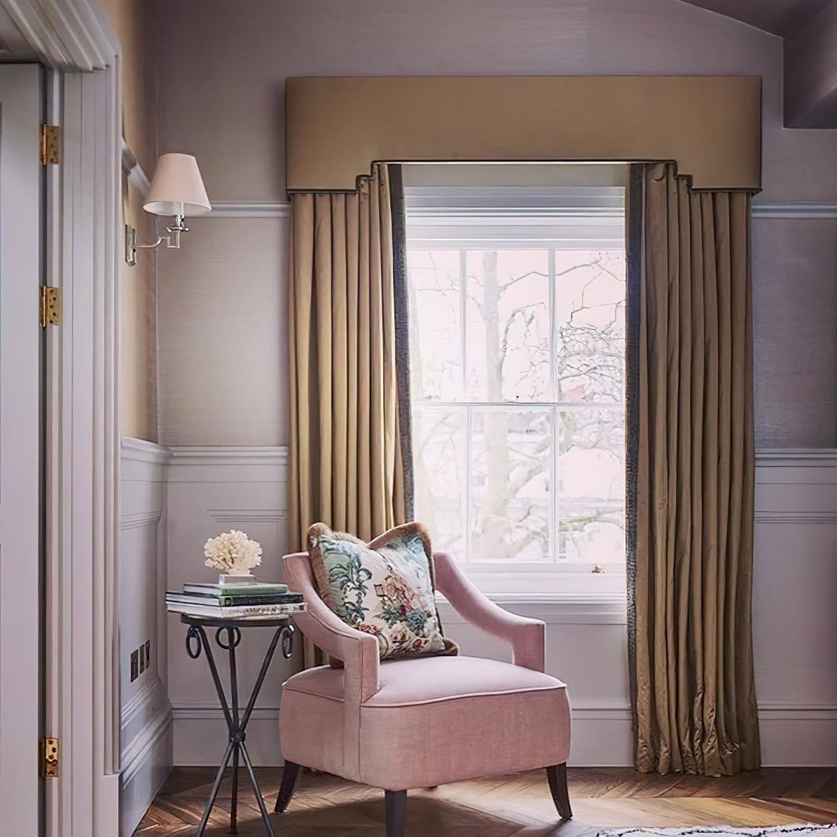 Dean Wall Light | Solid Brass & Fabric | Vintage-Inspired Design