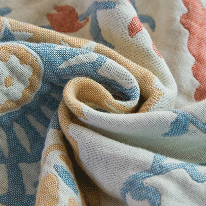 Cotton Quilt | Colorful Flower Print | Full/Queen Size
