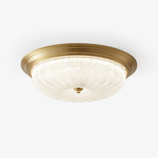 Aurevielle Ceiling Lamp | Crystal Glass & Brass | White