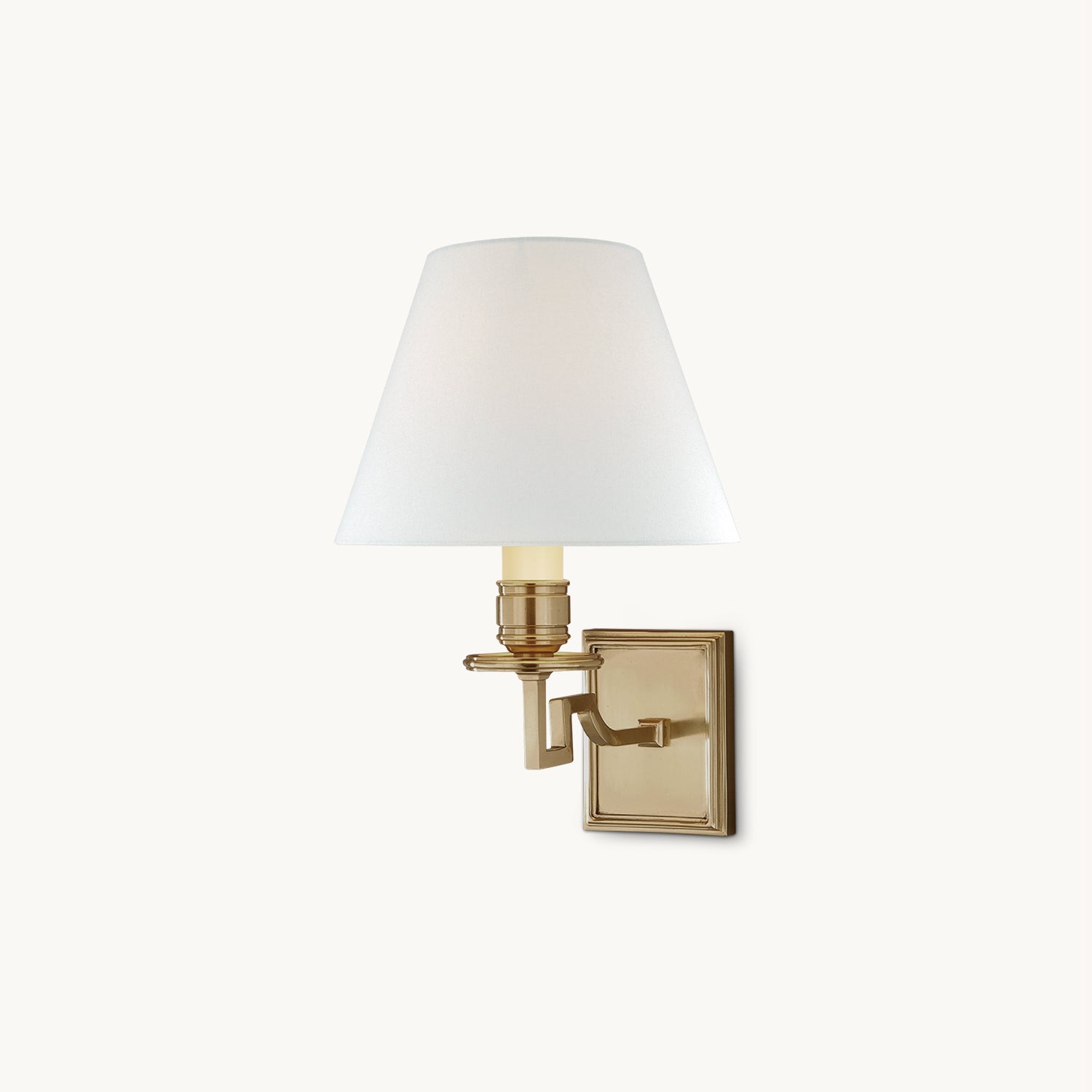 Dean Wall Light | Solid Brass & Fabric | Vintage-Inspired Design