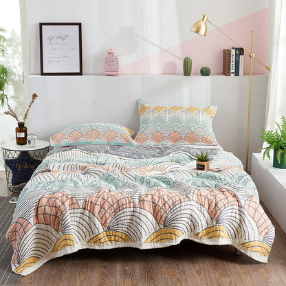 Cotton Quilt | Shell Print | Reversible Design | Full/Queen Size