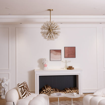 Dickinson Chandelier | Brass Frame | 13/17/21 Lights
