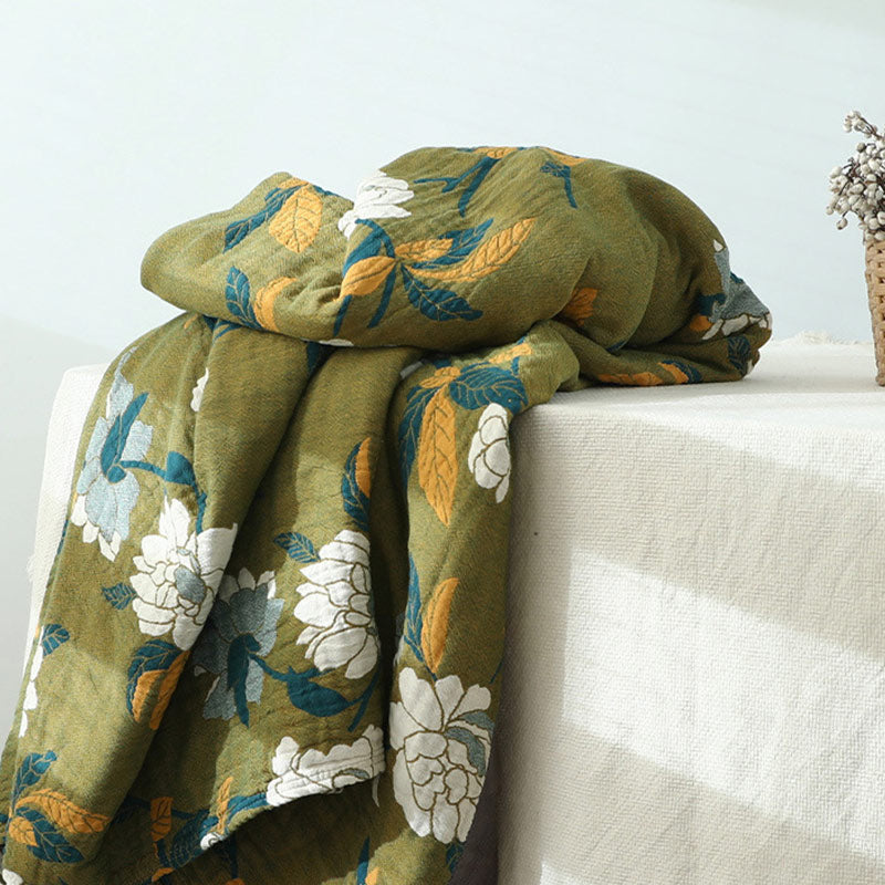 Cotton Reversible Blanket | Soft & Durable | 59"x79"