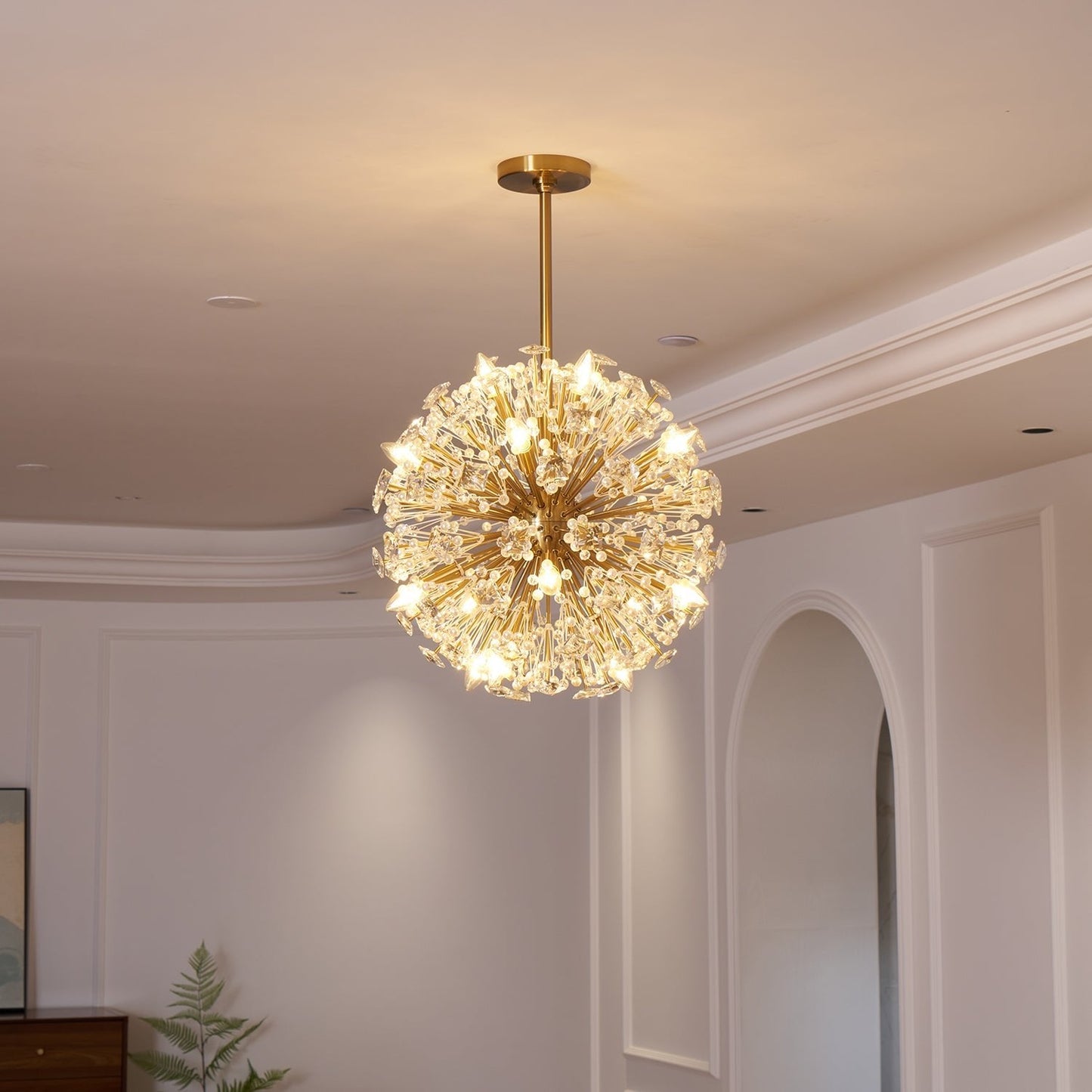 Dickinson Chandelier | Brass Frame | 13/17/21 Lights