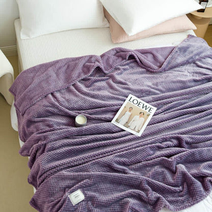 Lightweight Throw Blanket | Soft Polyester | Full Size 71"x79"