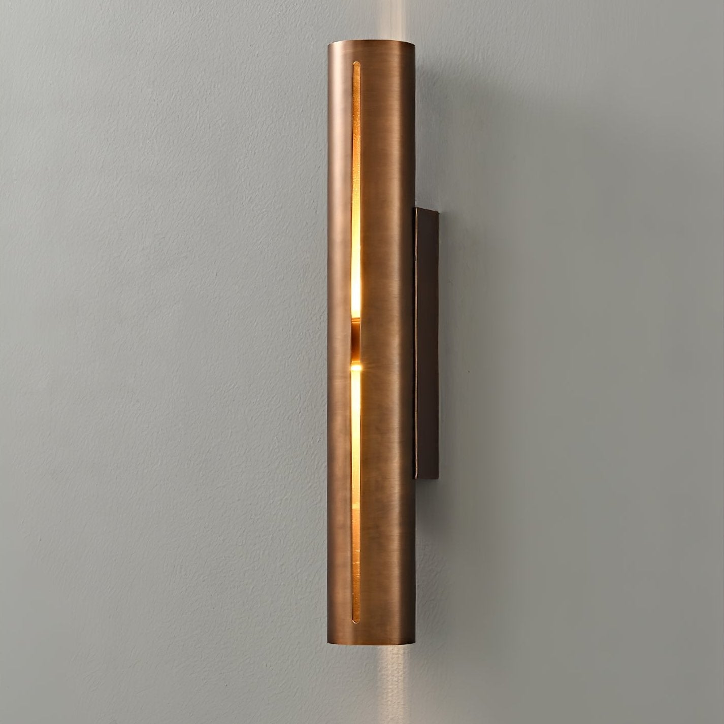 Aria Cylinder Wall Light | Brass | Red Bronze/Bronze