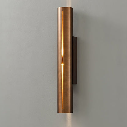 Aria Cylinder Wall Light | Brass | Red Bronze/Bronze